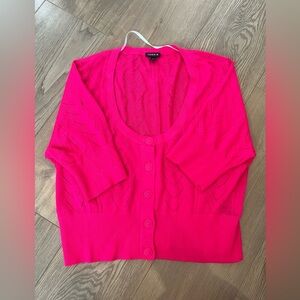 3/4 sleeve, cropped cardigan with hearts
